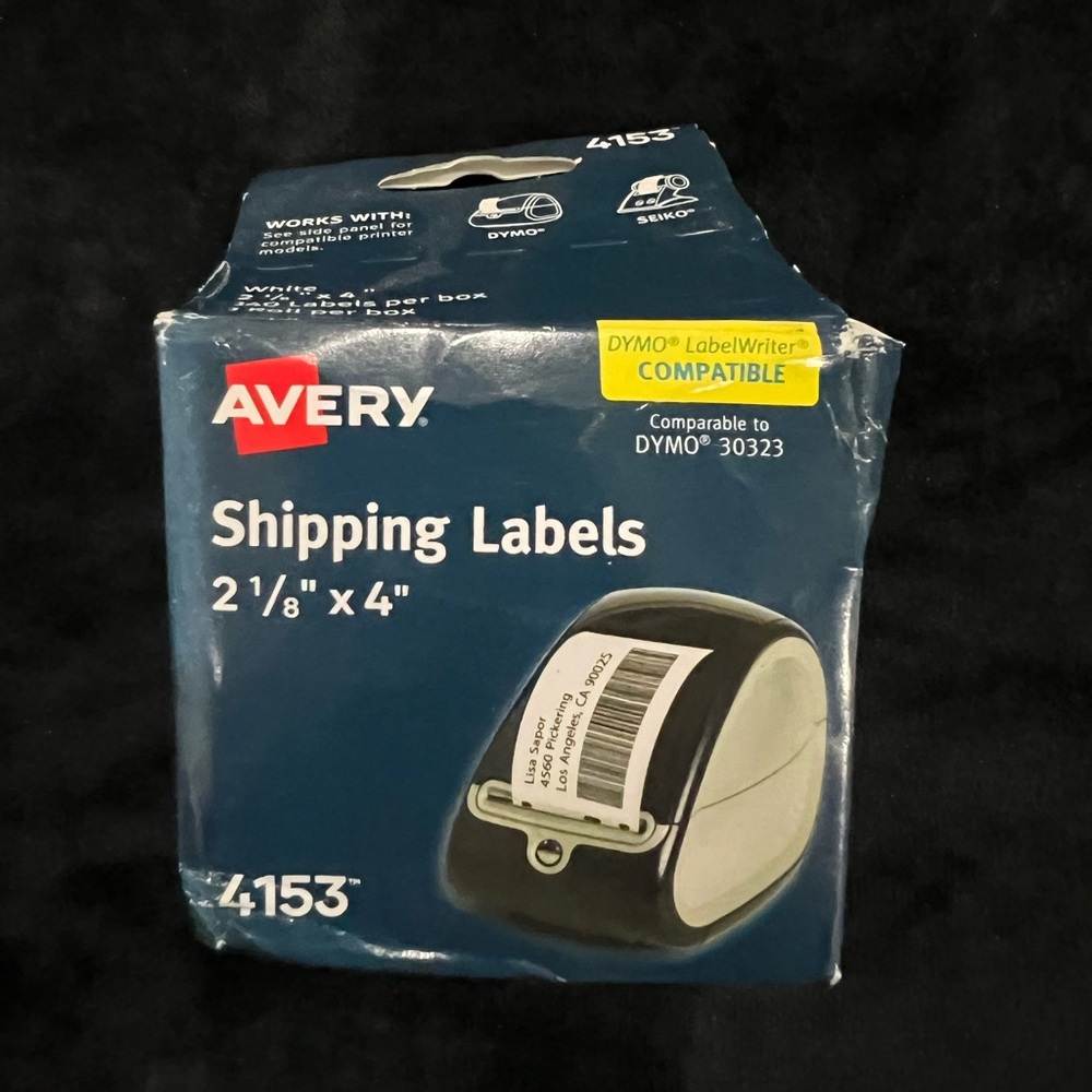 Avery Shipping labels 2 1/4 X 4 Inch 4153‎ Comparable to DYMO 30323